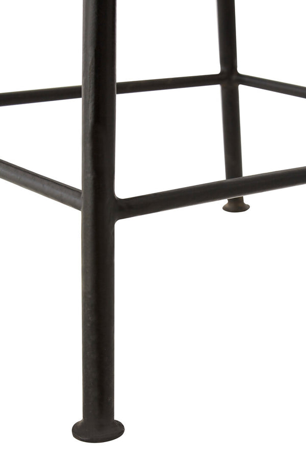 Boho Cowhide Bar Stool detail image – Xshowhome furniture