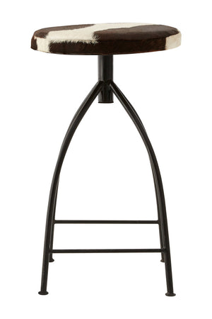 Boho Cowhide Bar Stool – Xshowhome furniture