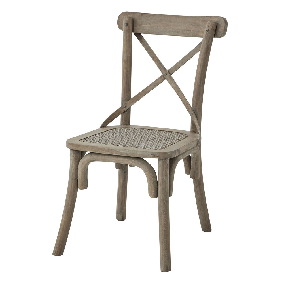 Copgrove Collection Cross Back Chair with Rush Seat