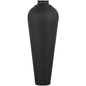 Matt Black Medium Hammered Vase With Lid