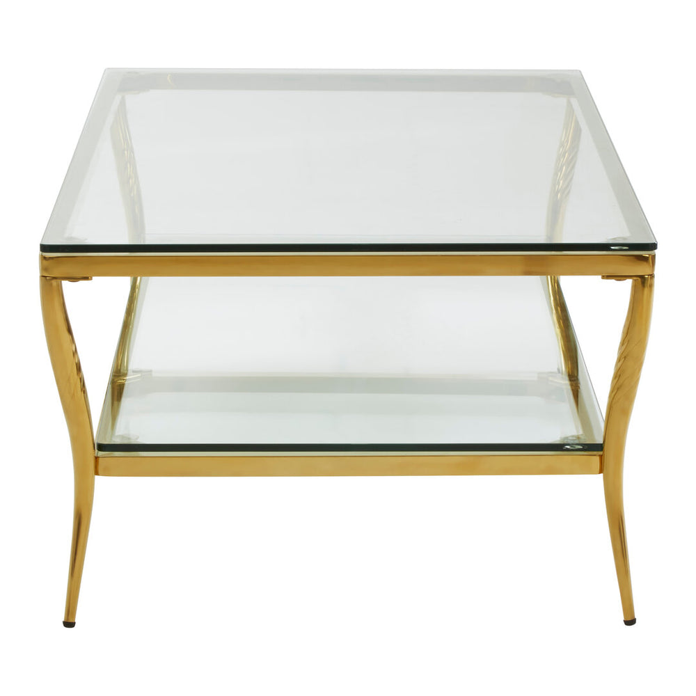 Arezzo Tempered Glass Two Tier Coffee Table – Xshowhome furniture