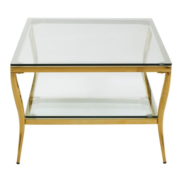Arezzo Tempered Glass Two Tier Coffee Table – Xshowhome furniture