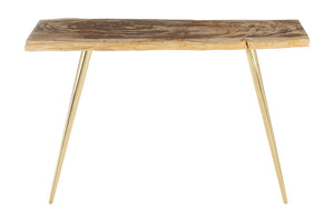 Relic Petrified Wood Console Table – Xshowhome furniture