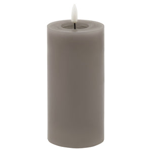 Luxe Collection Melt Effect 3x6 Grey LED Wax Candle
