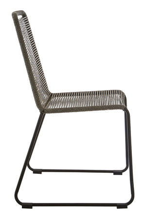 Sisal Grey Rope Chair detail image – Xshowhome furniture