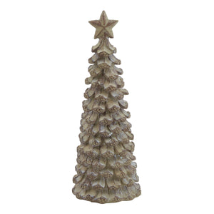 Small Beige Cedar Tree with Star