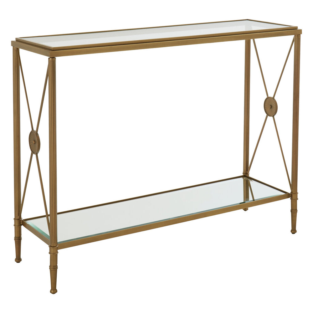 Axis Console Table With Gold Finish Frame – Xshowhome furniture