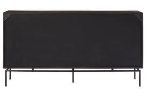 Boho Patterned 2 Door Sideboard with Drawers detail image – Xshowhome furniture