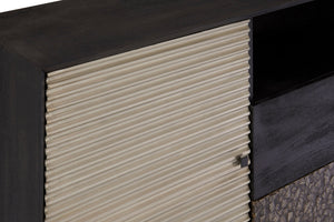 Boho Patterned 2 Door Sideboard with Drawers detail image – Xshowhome furniture