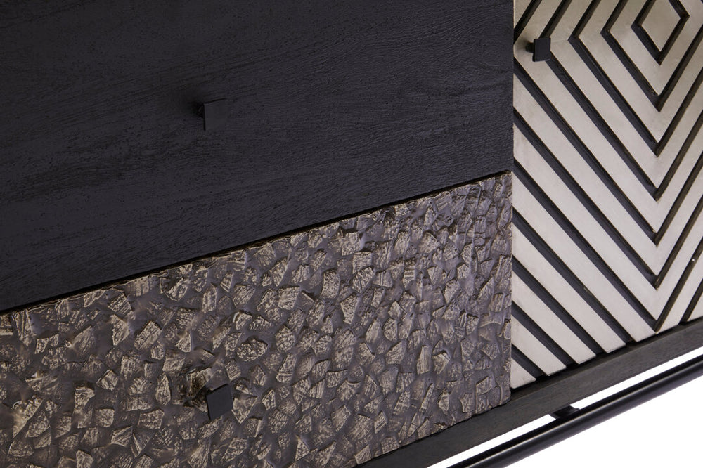 Boho Patterned 2 Door Sideboard with Drawers – Xshowhome furniture