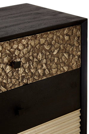 Boho Patterned 5 Drawer Tall Cabinet detail image – Xshowhome furniture