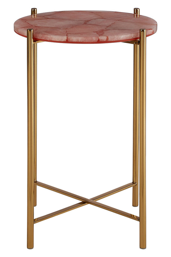 Vita Pink Quartz Side Table – Xshowhome furniture