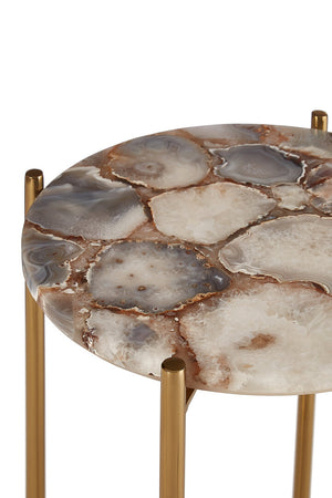 Vita Natural Agate Side Table detail image – Xshowhome furniture