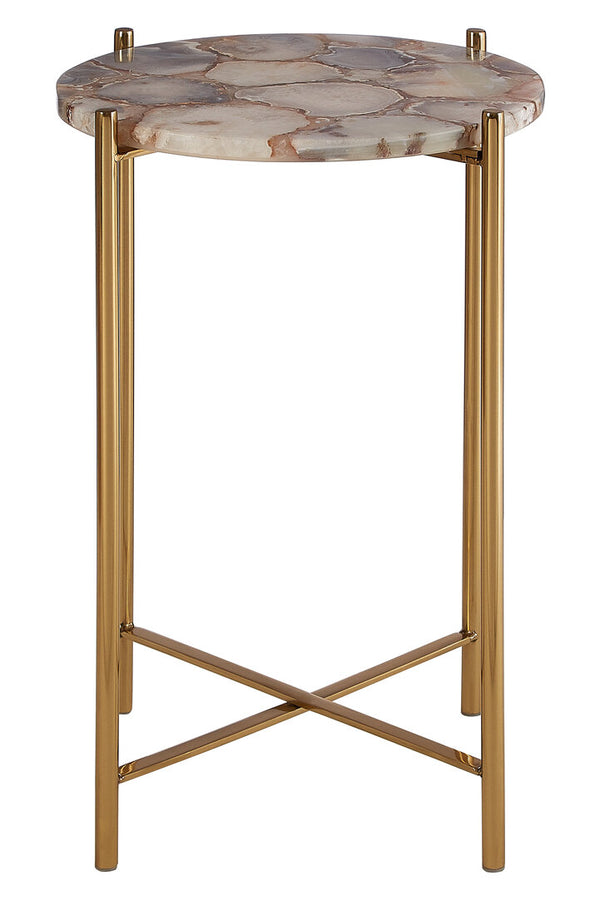 Vita Natural Agate Side Table detail image – Xshowhome furniture