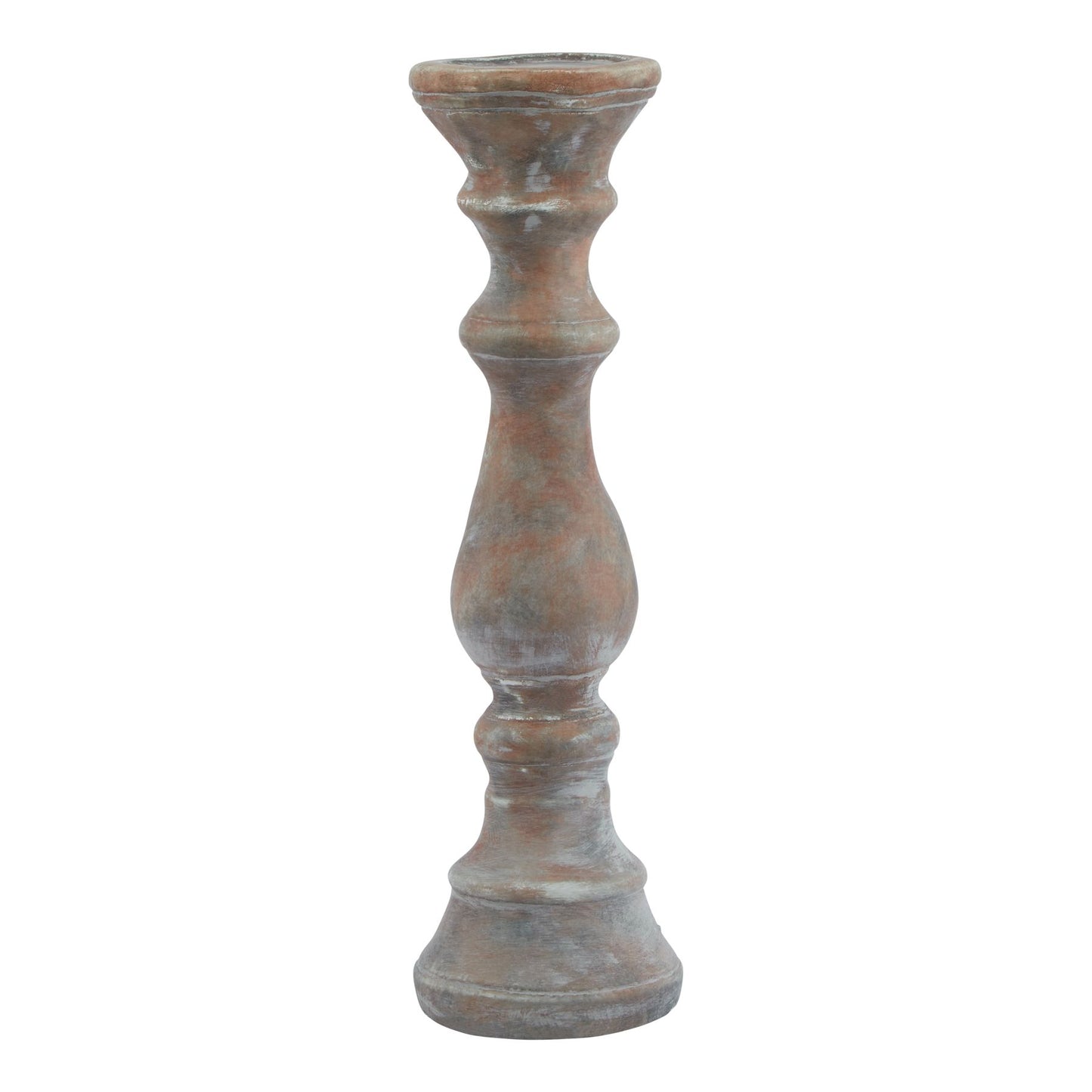 Siena Large Brown Column Candle Holder