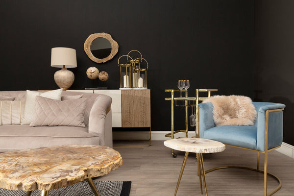 Fiji Three Seat Grey Cotton Velvet Sofa detail image – Xshowhome furniture