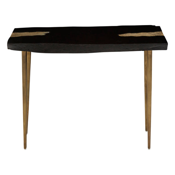 Asamra Black Acacia Wood Console Table – Xshowhome furniture
