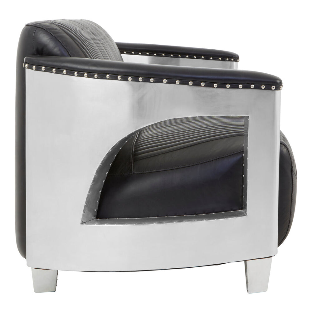 Victor 3 Seat Black Leather Sofa – Xshowhome furniture