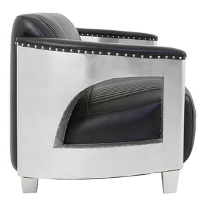 Victor 3 Seat Black Leather Sofa – Xshowhome furniture