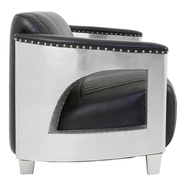 Victor 3 Seat Black Leather Sofa – Xshowhome furniture