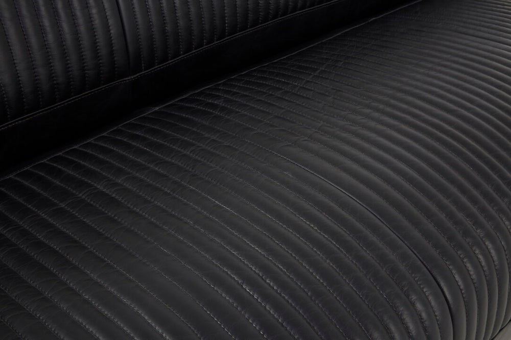 Victor 3 Seat Black Leather Sofa – Xshowhome furniture