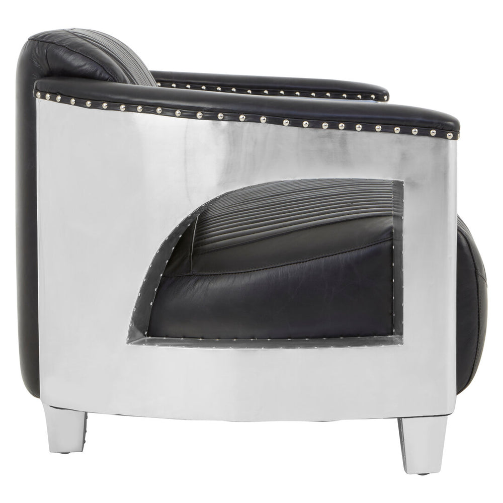 Victor 2 Seat Black Leather Sofa – Xshowhome furniture