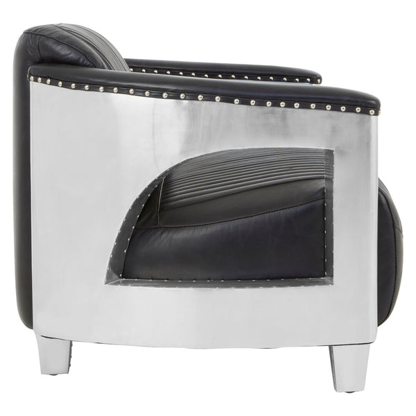 Victor 2 Seat Black Leather Sofa – Xshowhome furniture