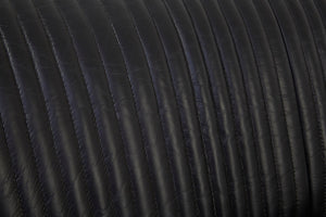 Victor 2 Seat Black Leather Sofa detail image – Xshowhome furniture