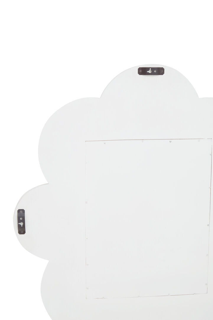 Saras White Finish Mango Wood Wall Mirror – Xshowhome furniture