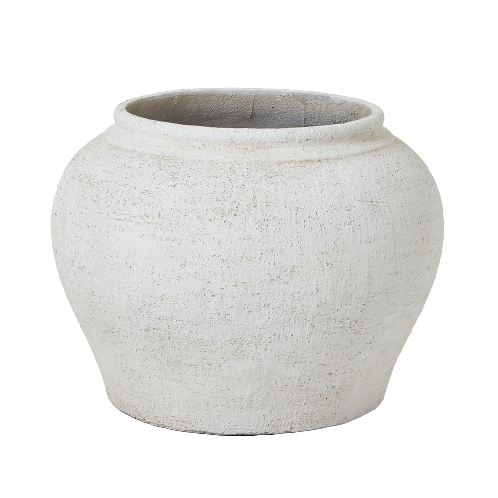 Ordo Lyme White Set Of 2 Planters — Xshowhome
