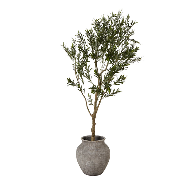 Hellenic Extra Large Old Wall Grey Planter Pot — Xshowhome