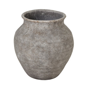 Hellenic Extra Large Old Wall Grey Planter Pot — Xshowhome