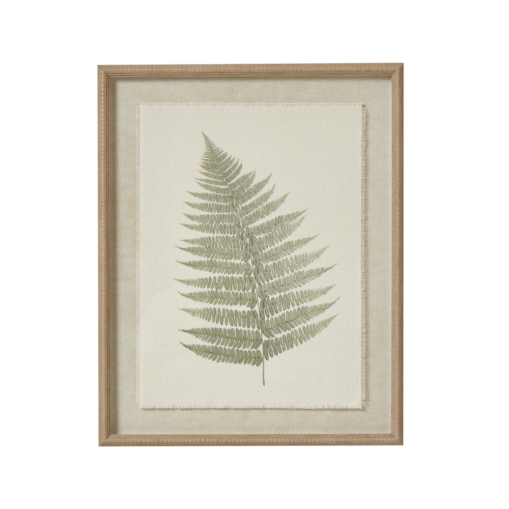 Bracken Art on Texture – Torn Paper with Beaded Frame