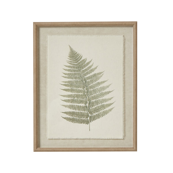 Bracken Art on Texture – Torn Paper with Beaded Frame