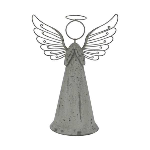Large Rustic Metal Standing Angel