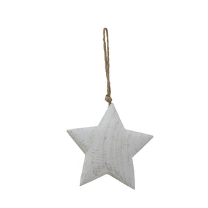 Whitewashed Rustic Hanging Star