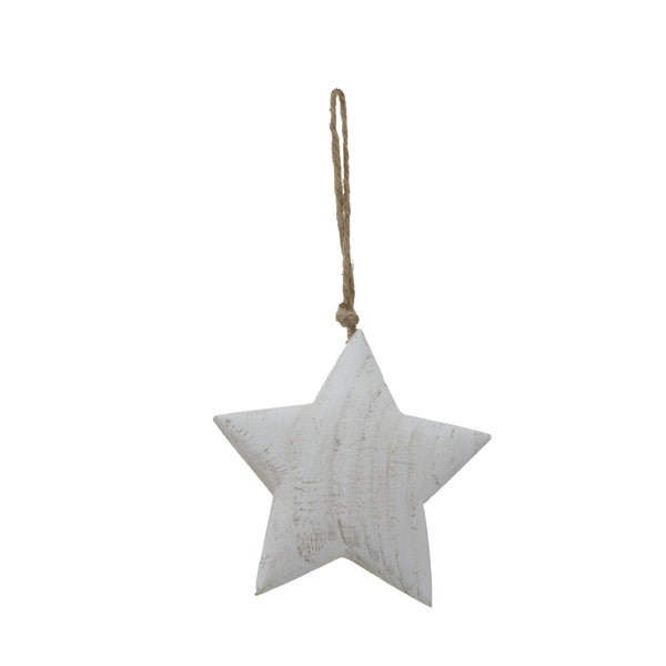 Whitewashed Rustic Hanging Star