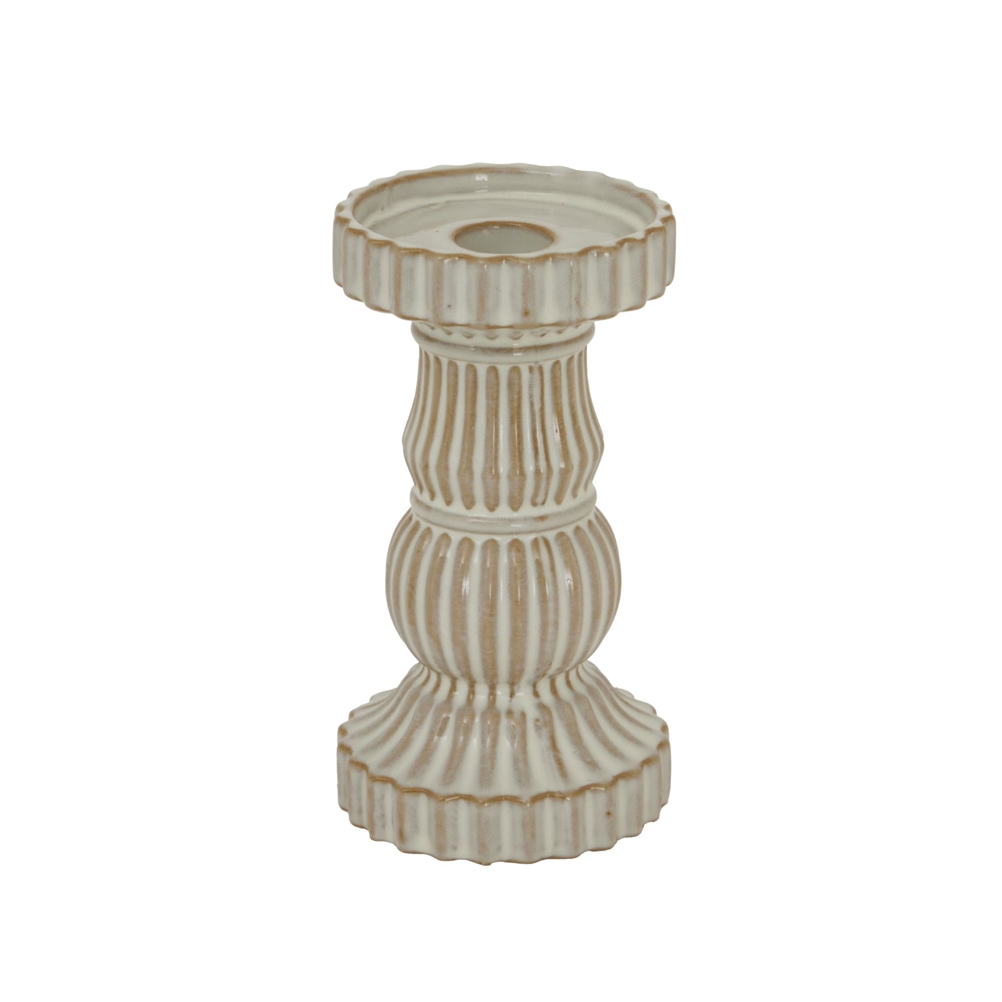 Alora Ceramic Pillar Candle Holder