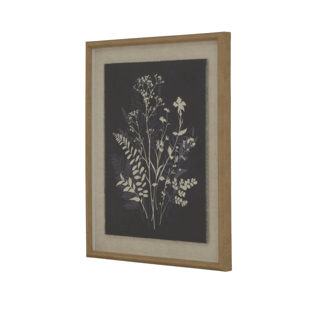 Flora & Fauna Collection Grove on Linen in Beaded Frame