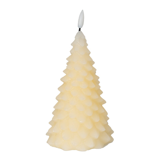 Luxe Collection Natural Glow Cream Tree LED Wax Candle