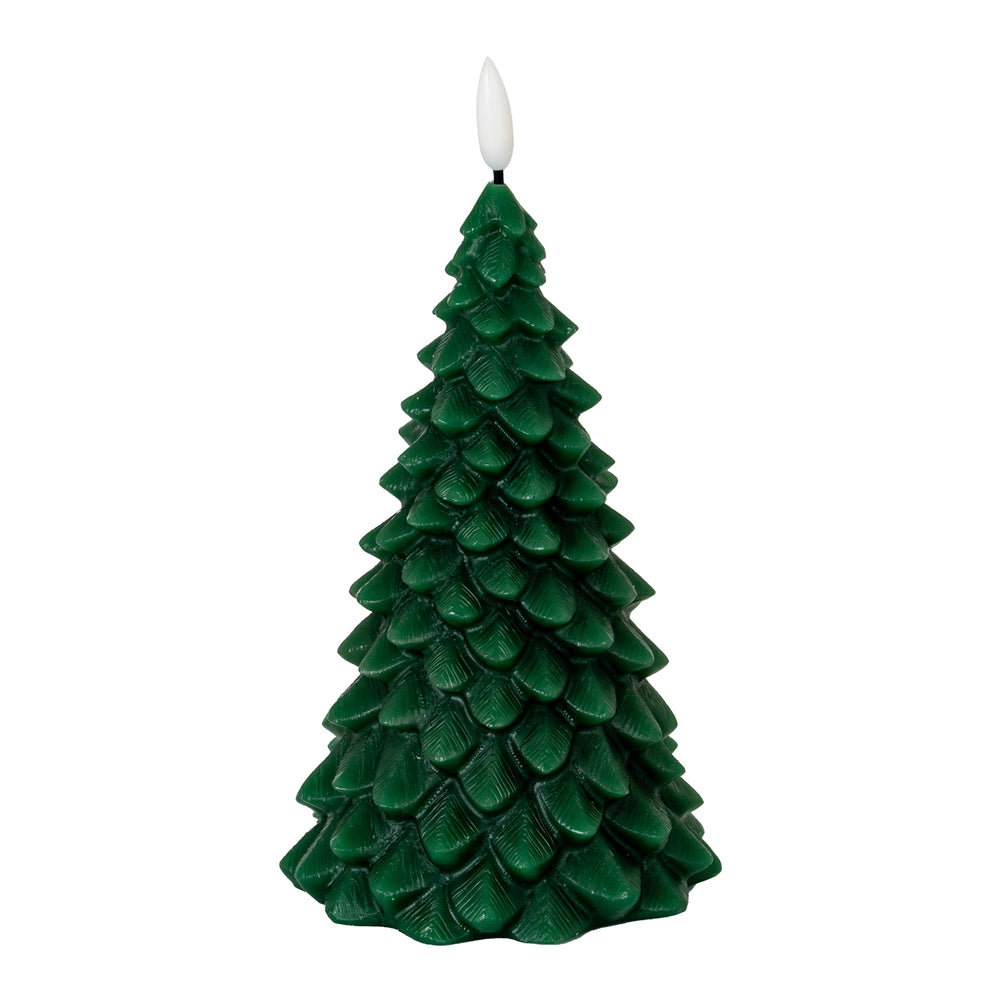Luxe Collection Natural Glow Green Tree LED Wax Candle