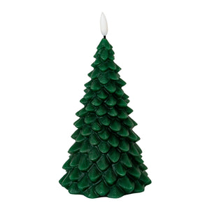 Luxe Collection Natural Glow Green Tree LED Wax Candle