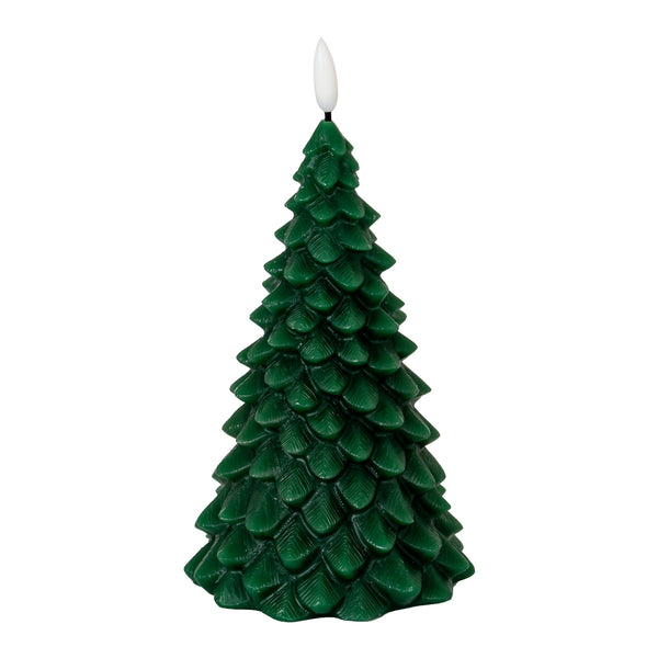 Luxe Collection Natural Glow Green Tree LED Wax Candle