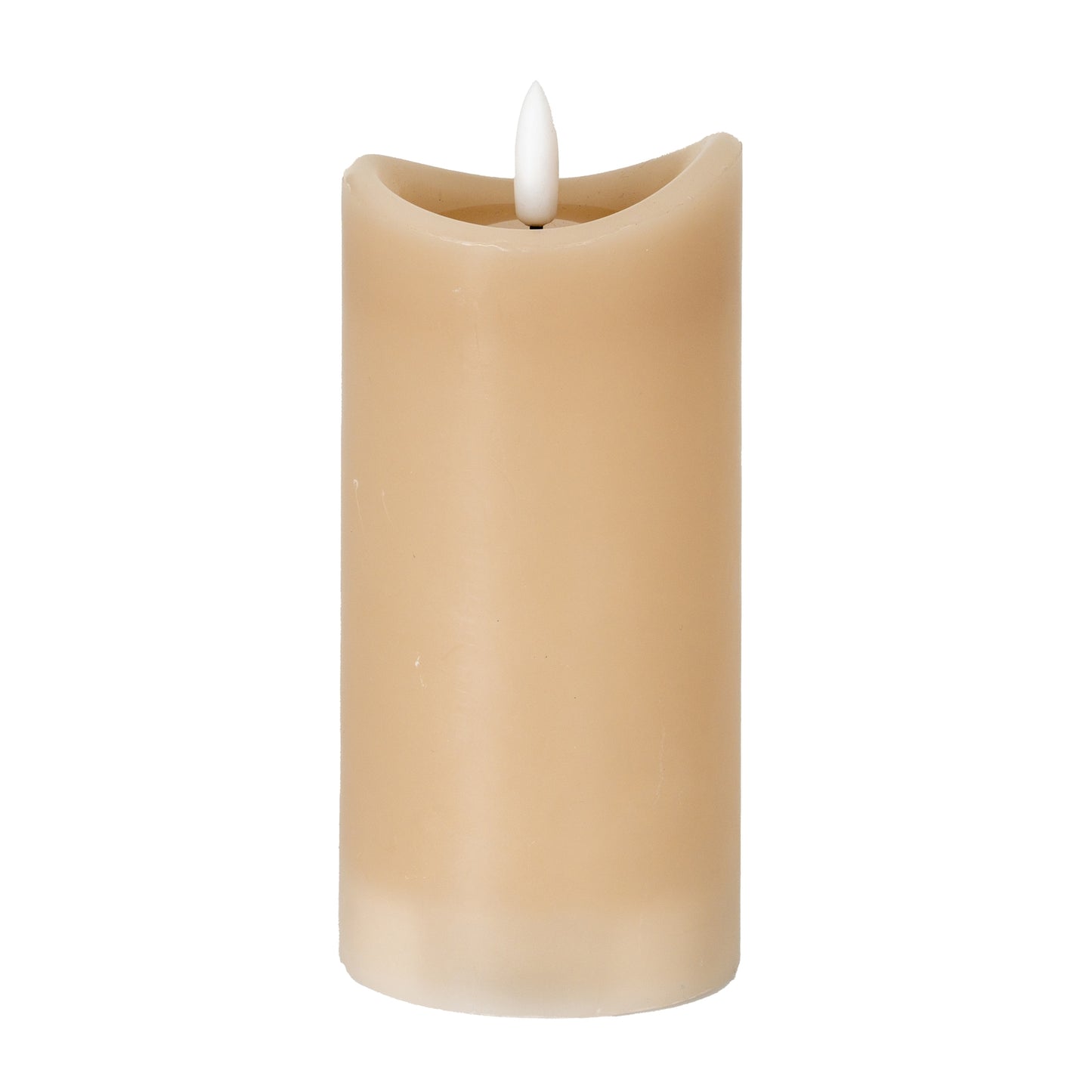 Luxe Collection Natural Glow 2.75x6 Taupe Melted LED Candle