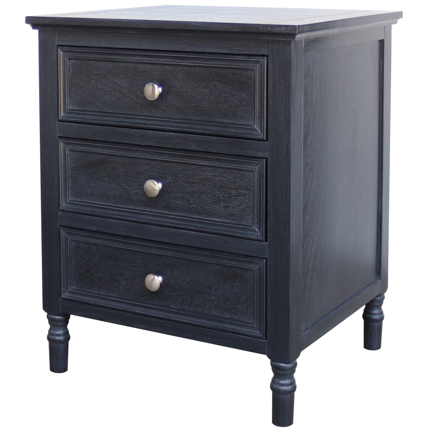 Contour Collection 3 Drawer Side Table
