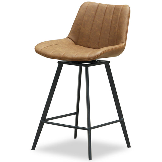 Malmo Tan Swivel Bar Stool