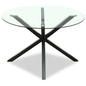 Monza Round Glass Dining Table