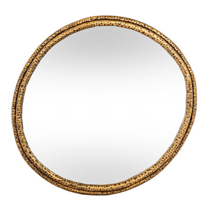Nahla Medium Mirror with Dimpled Frame