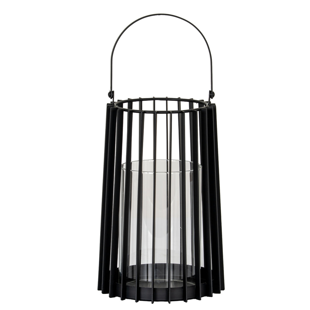 Lynk Medium Lantern with Handle and Glass Candle Holder