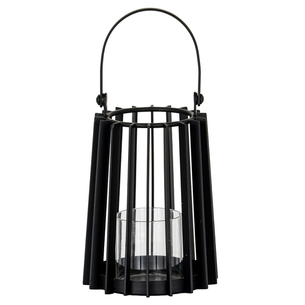 Lynk Small Lantern with Handle and Glass Candle Holder